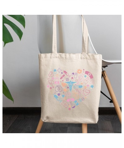 Medical Profession Stuff Forming a Heart Art Merch Gift, 12oz Canvas Tote Bag $11.61 Totes