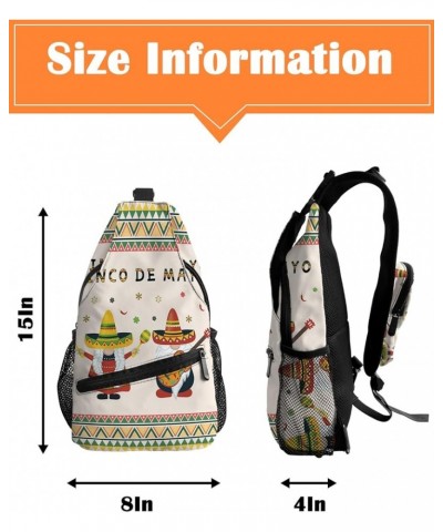 Sling Backpack, Honey Gnomes Bees Hive Sunflower Truck Waterproof Lightweight Small Sling Bag, Travel Chest Bag Crossbody Sho...