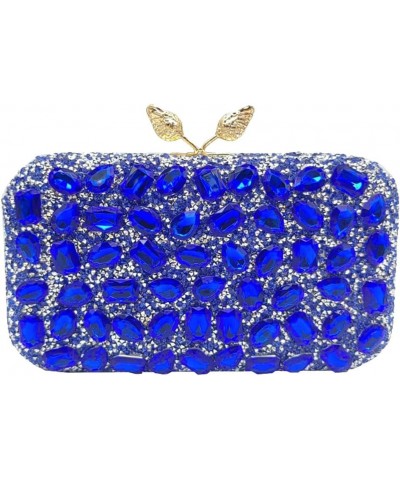 Women Rhinestone Evening Bag Multicolor Clutch Bag Bridal Wedding Purse Luxury Crystal Handbag Glitter Shoulder Bag Blue $24....