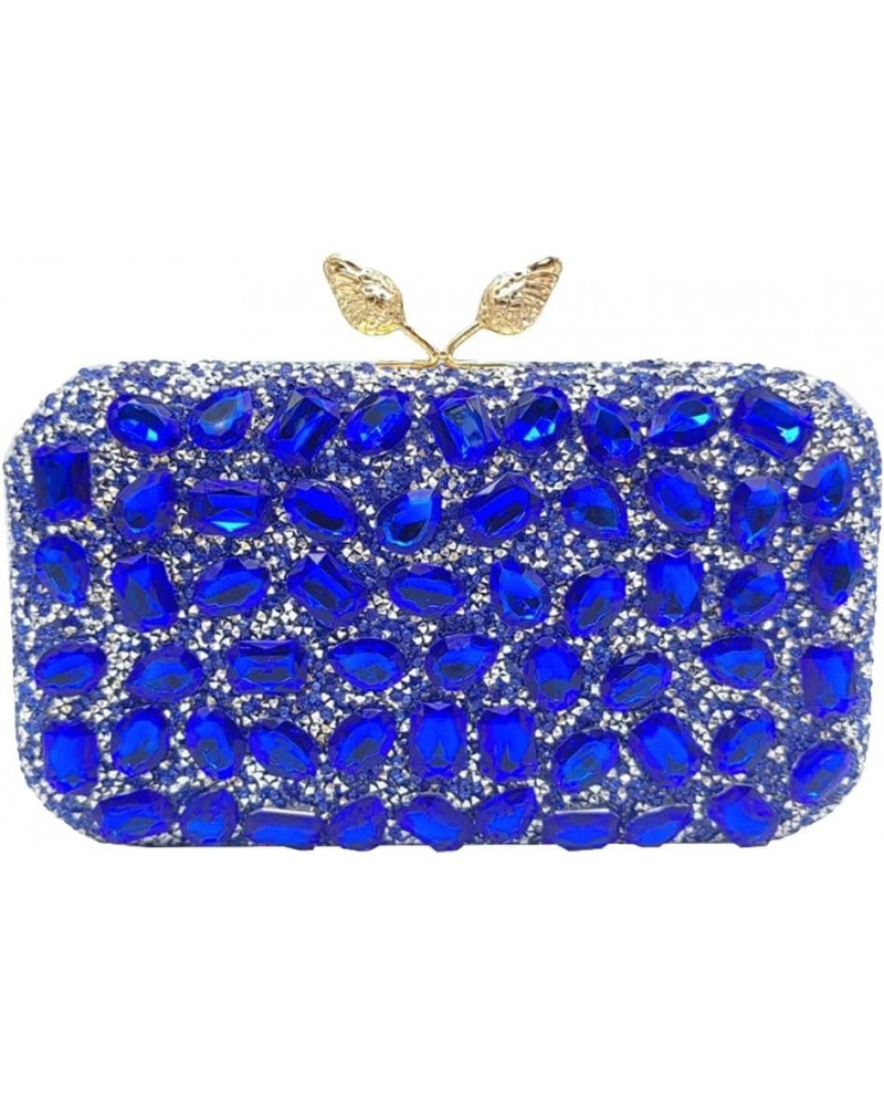 Women Rhinestone Evening Bag Multicolor Clutch Bag Bridal Wedding Purse Luxury Crystal Handbag Glitter Shoulder Bag Blue $24....