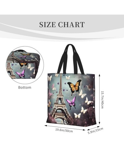 Summer Sunflower Print Stylish Canvas Tote Bag,Casual Tote'S Handbag Big Capacity Shoulder Bag, For Shopping, Work Romantic P...