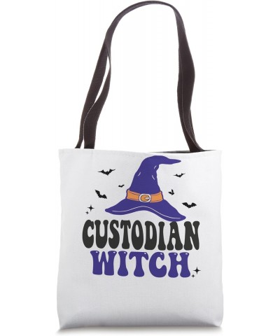 Custodian Witch Funny Halloween Matching Group Costume Tote Bag $14.21 Totes