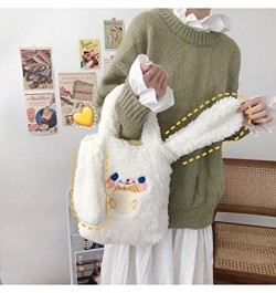 Cutecore Plush Shoulder Bag Y2K Large Capacity Handbag Kawaii Puppy Messenger Bag Aesthetic Crossbody Bag for Women White $10...