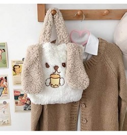 Cutecore Plush Shoulder Bag Y2K Large Capacity Handbag Kawaii Puppy Messenger Bag Aesthetic Crossbody Bag for Women White $10...