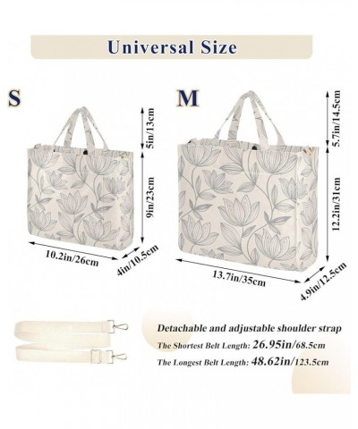 Flower Theme Light Background Women's Tote Handbags Top Handle Satchel Shoulder Bag Crossbody Bag for Office Travel S $16.79 ...