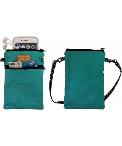 Women Crossbody Shoulder Travel Zippered Wallet Purse Clutch Phone Bag w/Detachable Strap (Turquoise) Turquoise $11.00 Crossb...