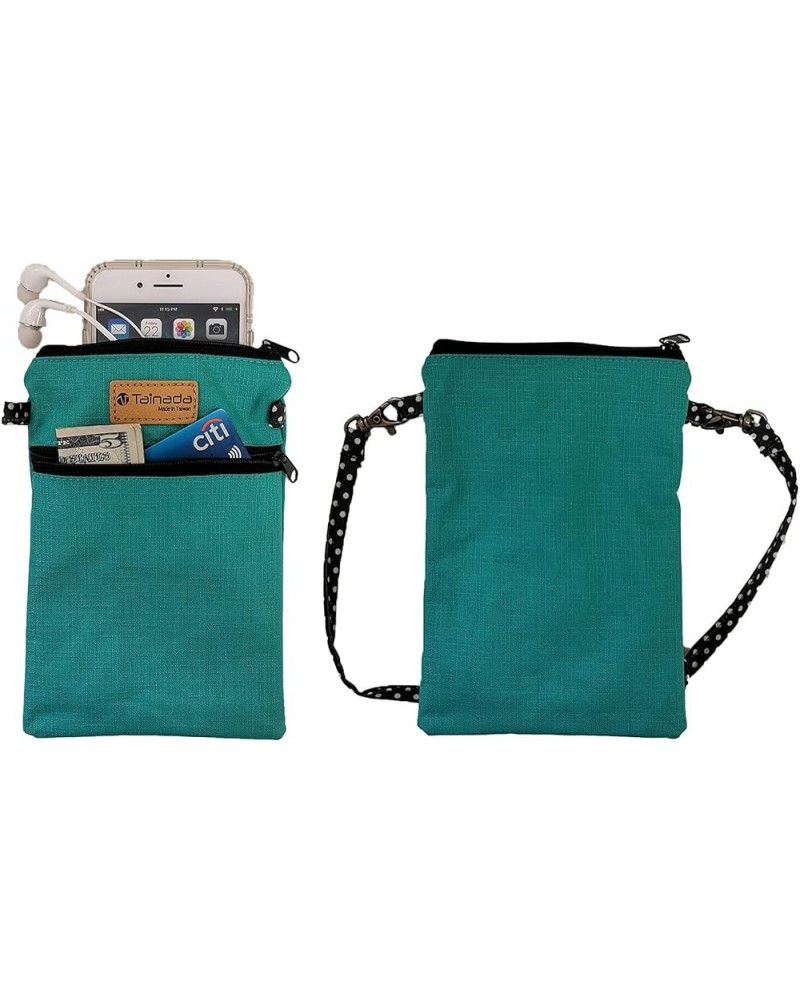 Women Crossbody Shoulder Travel Zippered Wallet Purse Clutch Phone Bag w/Detachable Strap (Turquoise) Turquoise $11.00 Crossb...