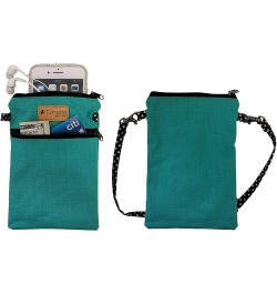 Women Crossbody Shoulder Travel Zippered Wallet Purse Clutch Phone Bag w/Detachable Strap (Turquoise) Turquoise $11.00 Crossb...