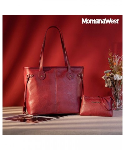 Purse and Handbags for Women Chain Shoulder Tote Bag Y 2 Pcs Red $18.87 Satchels