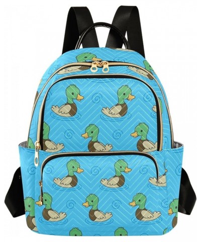 Backpack Purse for Women Cute Funny Ducks, Mini Fashion Backpack Mandarin Duck Lightweight Casual Daypack Shoulder Bag Travel...