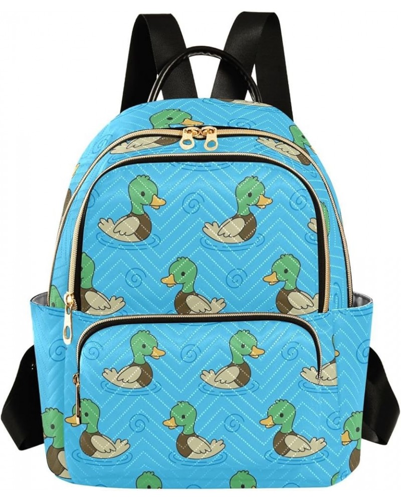 Backpack Purse for Women Cute Funny Ducks, Mini Fashion Backpack Mandarin Duck Lightweight Casual Daypack Shoulder Bag Travel...