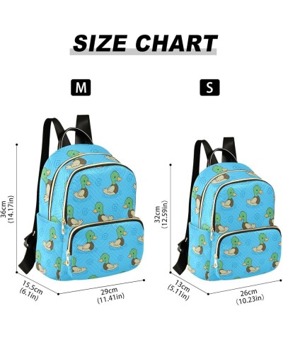 Backpack Purse for Women Cute Funny Ducks, Mini Fashion Backpack Mandarin Duck Lightweight Casual Daypack Shoulder Bag Travel...