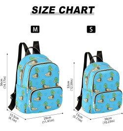 Backpack Purse for Women Cute Funny Ducks, Mini Fashion Backpack Mandarin Duck Lightweight Casual Daypack Shoulder Bag Travel...