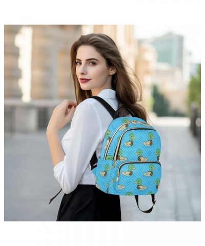 Backpack Purse for Women Cute Funny Ducks, Mini Fashion Backpack Mandarin Duck Lightweight Casual Daypack Shoulder Bag Travel...