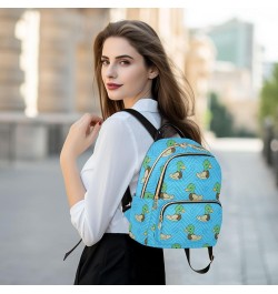 Backpack Purse for Women Cute Funny Ducks, Mini Fashion Backpack Mandarin Duck Lightweight Casual Daypack Shoulder Bag Travel...