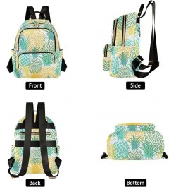 Mini Backpack Purse for Women Lightweight Girls Small Size Green Yellow Pineapple School Teens College Traveling Medium $19.1...