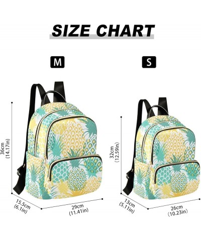 Mini Backpack Purse for Women Lightweight Girls Small Size Green Yellow Pineapple School Teens College Traveling Medium $19.1...