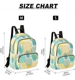 Mini Backpack Purse for Women Lightweight Girls Small Size Green Yellow Pineapple School Teens College Traveling Medium $19.1...