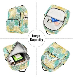 Mini Backpack Purse for Women Lightweight Girls Small Size Green Yellow Pineapple School Teens College Traveling Medium $19.1...