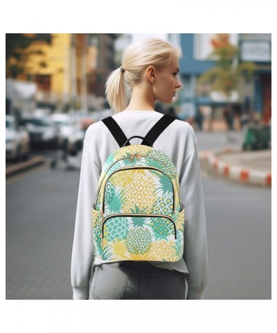 Mini Backpack Purse for Women Lightweight Girls Small Size Green Yellow Pineapple School Teens College Traveling Medium $19.1...