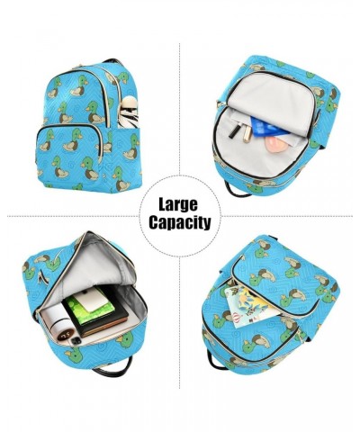 Backpack Purse for Women Cute Funny Ducks, Mini Fashion Backpack Mandarin Duck Lightweight Casual Daypack Shoulder Bag Travel...