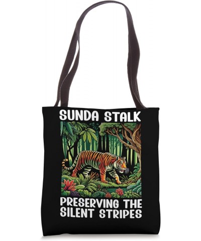 Endangered Species Sunda Tiger Animal Rights Activist Tote Bag $10.50 Totes