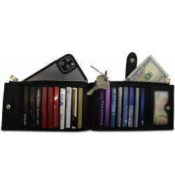 Womens Wallet RFID Blocking Wallet Bifold Multi Card Case Wallet with Zipper Pocket $15.29 Wallets