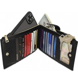 Womens Wallet RFID Blocking Wallet Bifold Multi Card Case Wallet with Zipper Pocket $15.29 Wallets