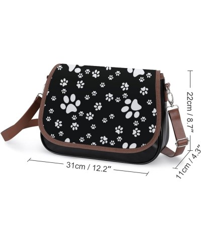 Fashion Flap Over PU Leather Small Crossbody Bag, Women Vintage Purse Bag Shoulder Bag Pattern (654) $20.29 Satchels