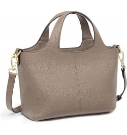 Genuine Leather Purses and Handbags for Women Crossbody Shoulder Tote Bag Soft Satchel Top Handle Khaki $25.80 Crossbody Bags