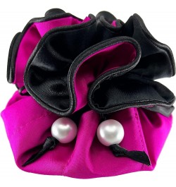 Drawstring Jewelry Pouch by Marisa D'Amico Fuchsia + Black - 100% Dupioni Silk $7.07 Others