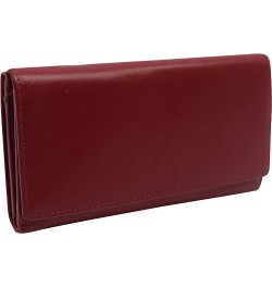 Womens RFID Genuine Leather Wallet Clutch Zip Around Checkbook Organizer for Ladies (Tan) Red $15.89 Wallets