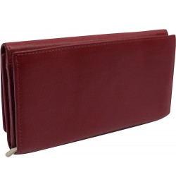 Womens RFID Genuine Leather Wallet Clutch Zip Around Checkbook Organizer for Ladies (Tan) Red $15.89 Wallets