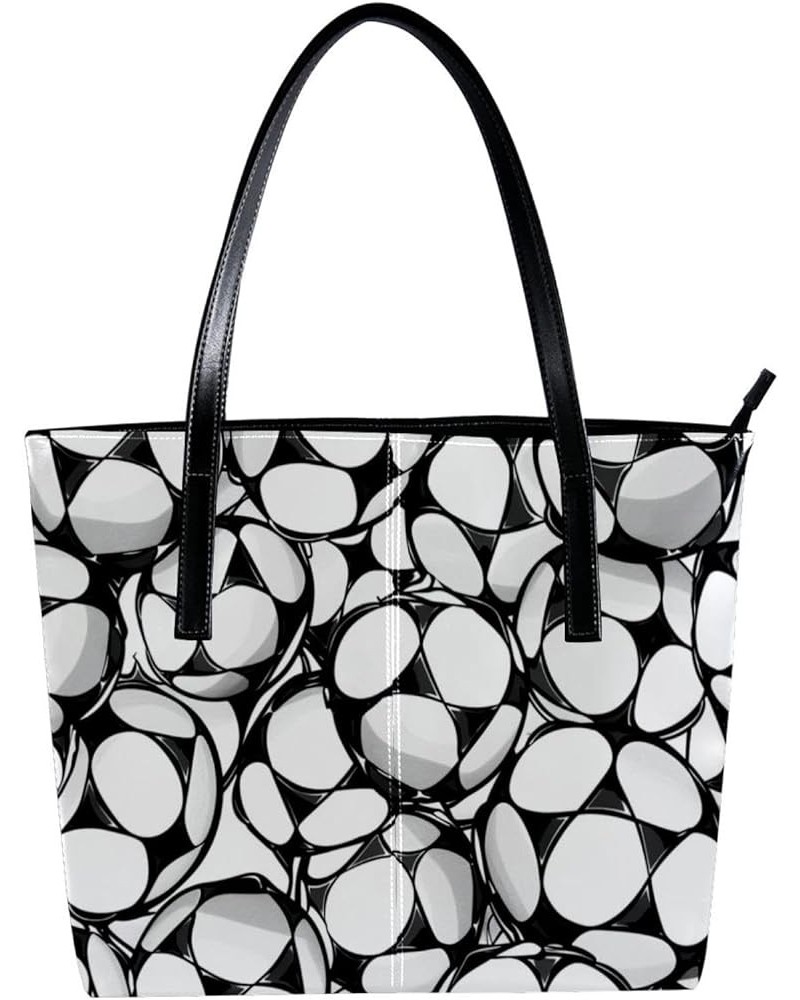 Tote Bag, Large Tote Bag, Tote Bag with Zipper, Sport Cartoon Football Pattern, Tote Bags Women Design 3493 $18.48 Totes