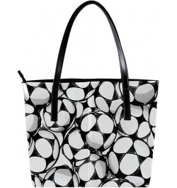 Tote Bag, Large Tote Bag, Tote Bag with Zipper, Sport Cartoon Football Pattern, Tote Bags Women Design 3493 $18.48 Totes