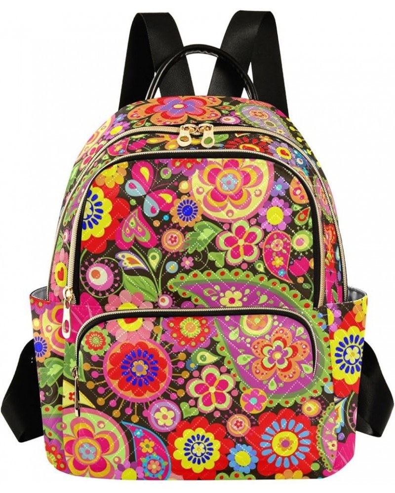 Mandala Backpack Purse for Women Anti-theft Small Fashion Travel Backpack Back Pack Handbag Lady Purse,S Small $17.35 Backpacks