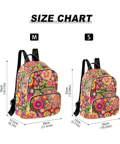 Mandala Backpack Purse for Women Anti-theft Small Fashion Travel Backpack Back Pack Handbag Lady Purse,S Small $17.35 Backpacks