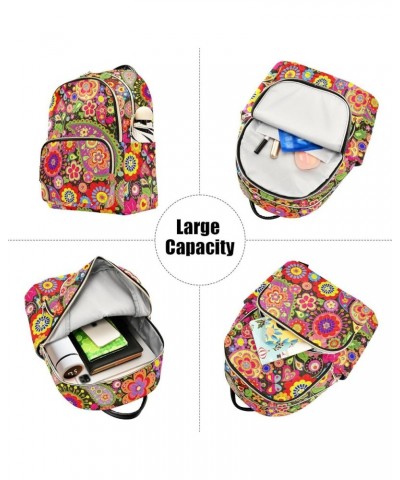 Mandala Backpack Purse for Women Anti-theft Small Fashion Travel Backpack Back Pack Handbag Lady Purse,S Small $17.35 Backpacks