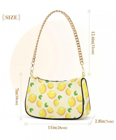 Fruit Shoulder Bag Cute Little Lemon Leaves Women Clutch Handbag Shoulder Purch Boho Bag Date Chain Bag Tote Bag Spring Holid...