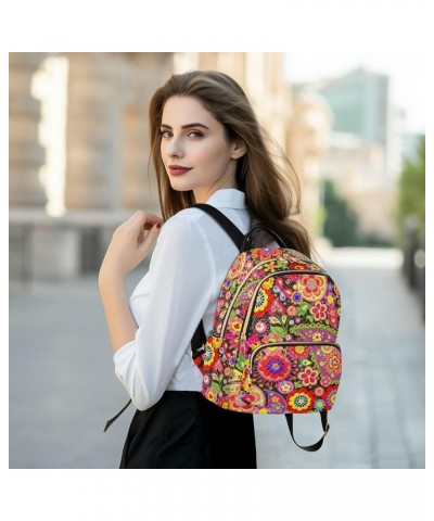 Mandala Backpack Purse for Women Anti-theft Small Fashion Travel Backpack Back Pack Handbag Lady Purse,S Small $17.35 Backpacks