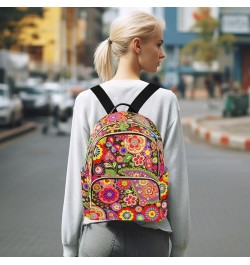 Mandala Backpack Purse for Women Anti-theft Small Fashion Travel Backpack Back Pack Handbag Lady Purse,S Small $17.35 Backpacks