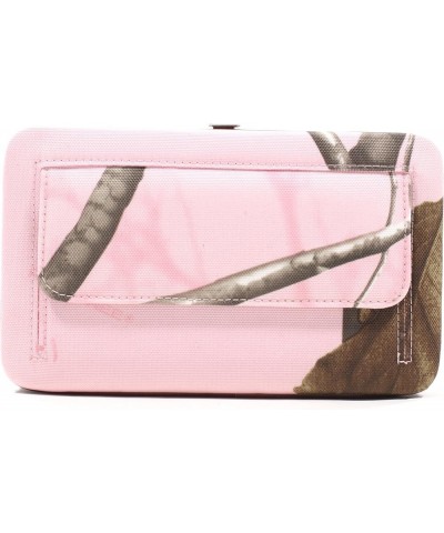 Women's Wallet/Clutch with Push Button Closure and Rhinestone Embellishments Realtree Pink/Brown $19.37 Clutches