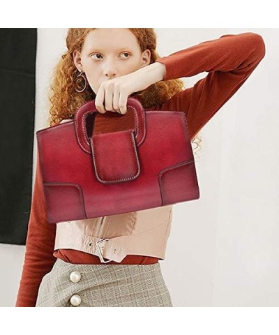 Women Crocodile Embossed Handbag Vintage Flap Tote Purse Evening Clutch Shoulder Bag 00358burgundy $12.80 Totes