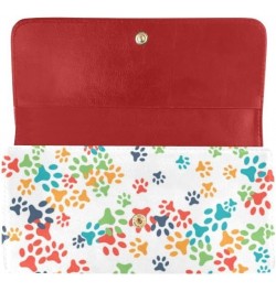 women graphic trifold wallet bright colorful animal dogs bone paws print designer wallets Color9 $28.25 Clutches