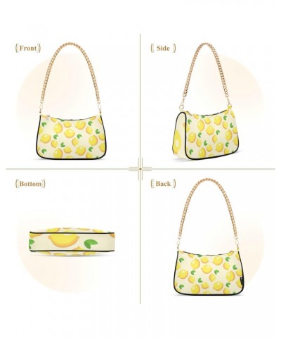 Fruit Shoulder Bag Cute Little Lemon Leaves Women Clutch Handbag Shoulder Purch Boho Bag Date Chain Bag Tote Bag Spring Holid...