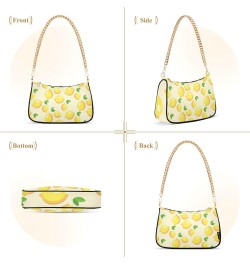 Fruit Shoulder Bag Cute Little Lemon Leaves Women Clutch Handbag Shoulder Purch Boho Bag Date Chain Bag Tote Bag Spring Holid...