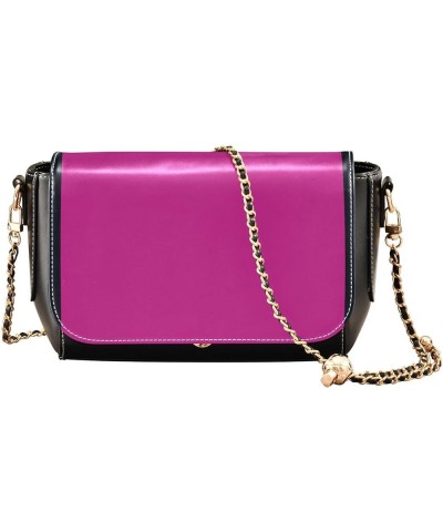 Mauve Womens Crossbody Bag Long Strap Stylish Clutch Purse Leather Cross Body Purses Medium Violet Red $16.34 Shoulder Bags