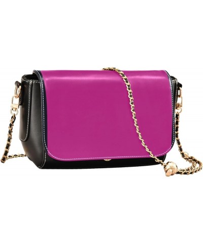 Mauve Womens Crossbody Bag Long Strap Stylish Clutch Purse Leather Cross Body Purses Medium Violet Red $16.34 Shoulder Bags