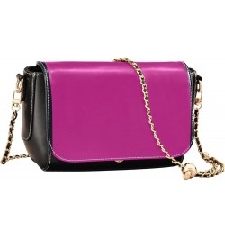 Mauve Womens Crossbody Bag Long Strap Stylish Clutch Purse Leather Cross Body Purses Medium Violet Red $16.34 Shoulder Bags