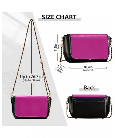 Mauve Womens Crossbody Bag Long Strap Stylish Clutch Purse Leather Cross Body Purses Medium Violet Red $16.34 Shoulder Bags